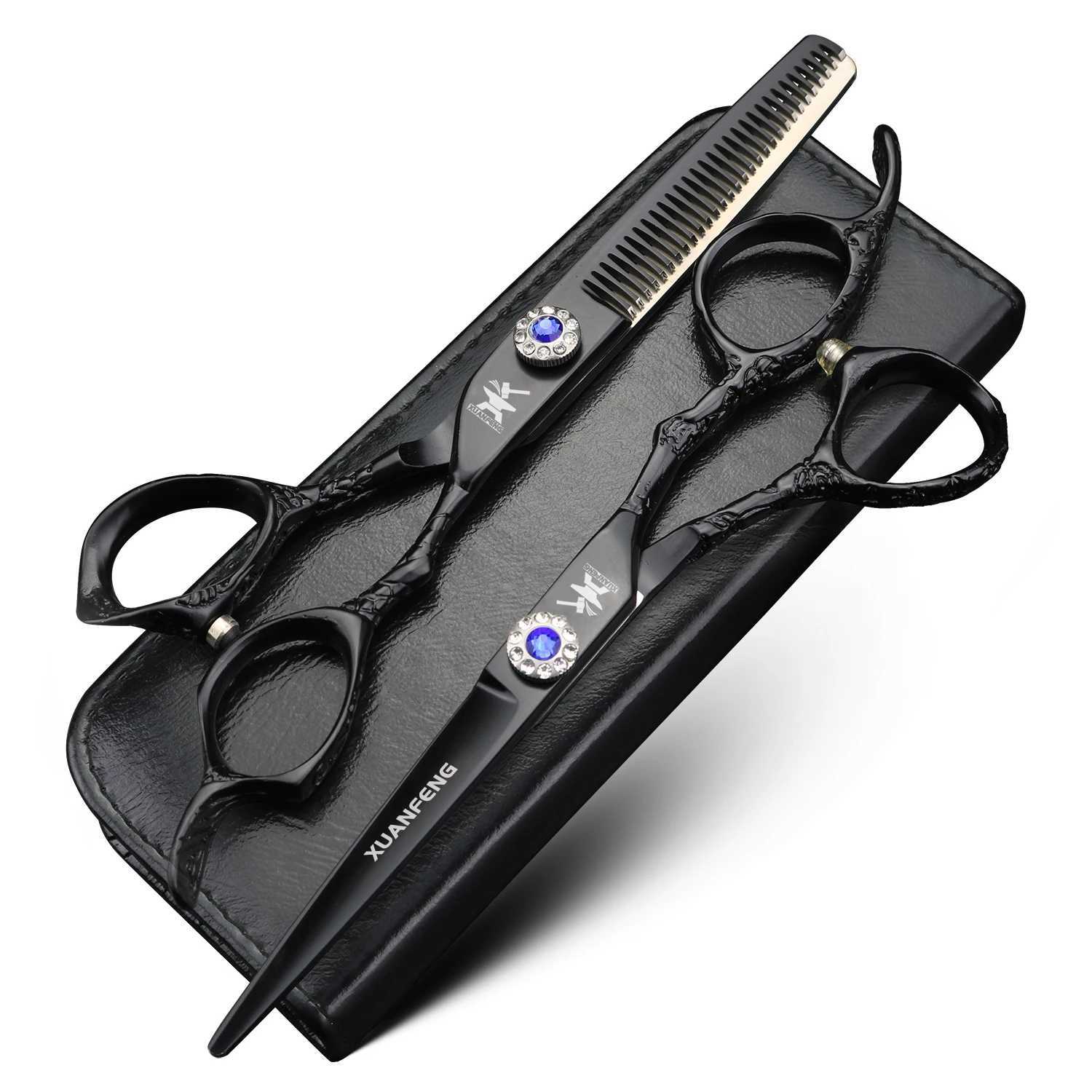Xuanfeng 6-inch rose hair clipper barber styling tool cutting shears and slimming shearsXJ250403