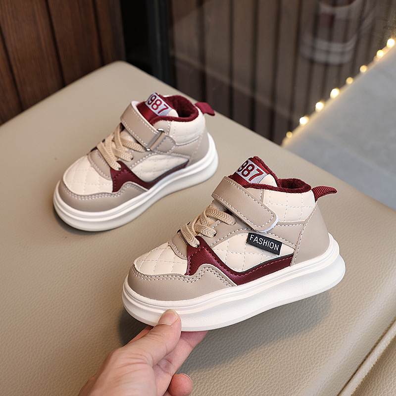 2024 Winter New Sneakers for Children Casual Shoes Boys and Girls Sport Basketball Shoes Umshop Antislip Toddler Baby s Outdoor Shoes Sizes 22 31 U010