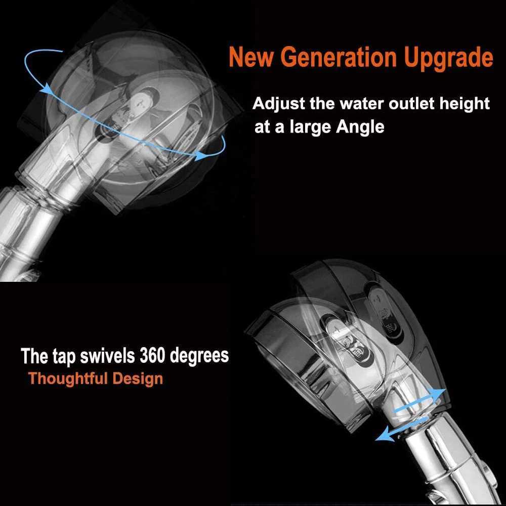 3 Modes Adjustable Bathro Shower High Pressure Water Saving Shower with Button Rainfall Massage SPA Handheld Shower s Y251103