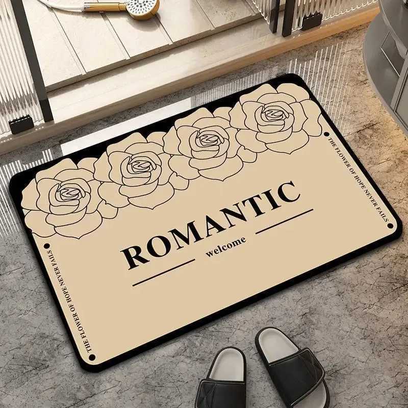luxery VIKAMA Modern Light Luxury Premium Feeling Diatomite Bathroom Anti-slip Kitchen Wear-resistant Dirty Floor Mats Home Decoration designer C25110