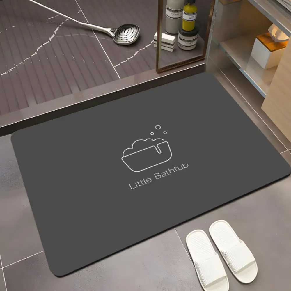 luxery VIKAMA Non-Washable Diatomite Water-Absorbent Floor Mats Bear Non-Slip Quick-Dry Bathroom Small Carpet designer C251103