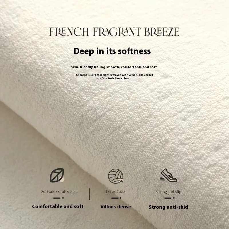 VIKAMA Non Slip Absorbent Bathroom Mat Wavy Textured Plush Rug Suitable for Bedrooms and Hallways Home Decor Rug C251103