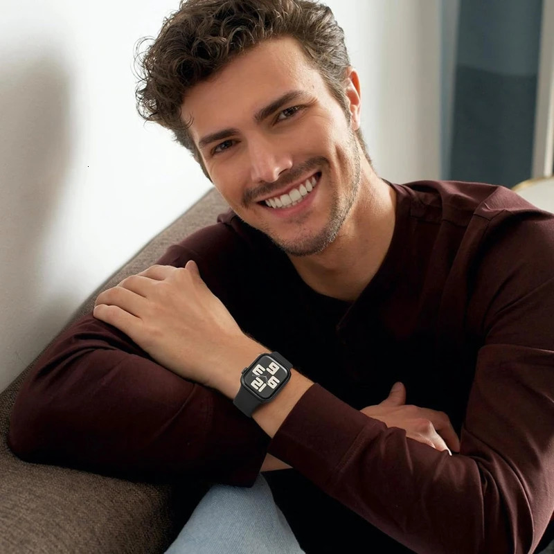 Silicone Band For Apple Watch strap mm 44mm 45mm 40mm 41mm 4238mm 49mm sport bracelet series 11 10 9 8 7 6 5 SE Ultra3 251008