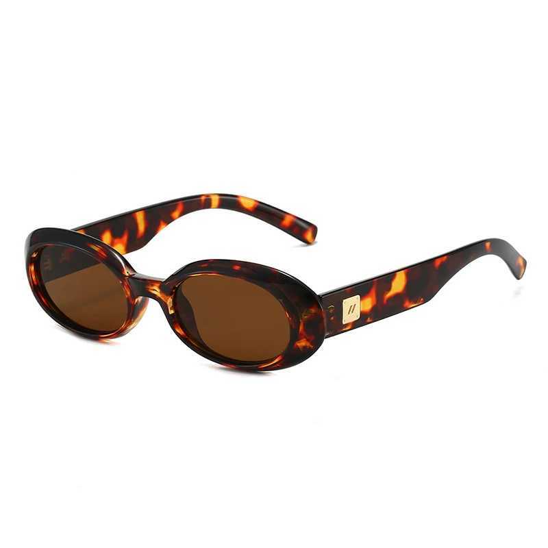 New classic mini oval sunglasses suitable for both men and women minimalist retro shadows suitable for street styleXJ250402