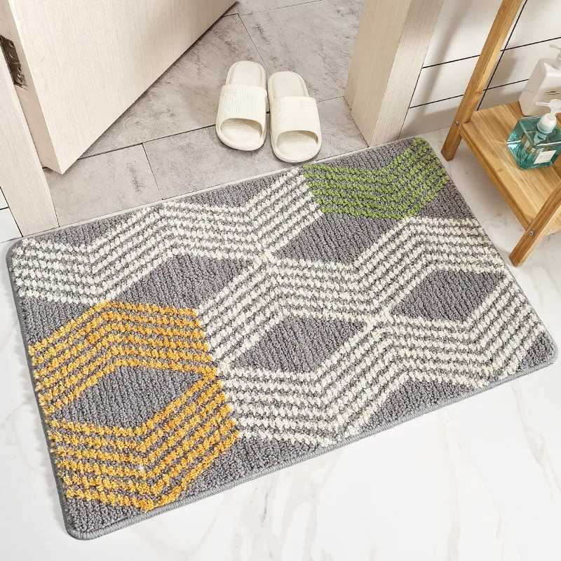 VIKAMAs Fresh And Clean Bathroom Floor Rug Imitation Cashmere Dirt-Resistant Bathroom Water-Absorbing Floor Mat For Home Decor C251103
