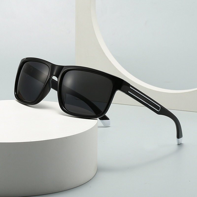 KANON Outside Polarized Mens Sunglasses Square BURNET XL Anti Sunglasses TR90 Material Frame 1.1mm Enhanced Lens CE 241114