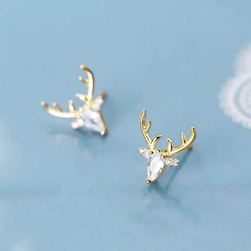 CAOSHI Exquisite Antlers Shape Stud Earrings for Women Elegant Accessories Daily Wearable Stud Earrings Gorgeous Christmas Gifts C251103