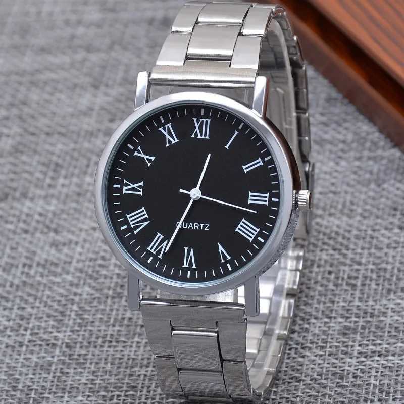 Mens Watch Fashion Casual Quartz Watches Steel Band Wrist Watches Silver Elegant Man Atmosphere Mens Watch Reloj HombreW251104