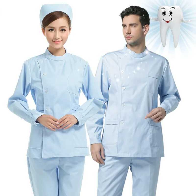 White long Sleeve scrubs uniforms women Pet Grooming Clinic Nursing Clothes Workwear Nurse Scrub Work Pink Medical Uniform J251103
