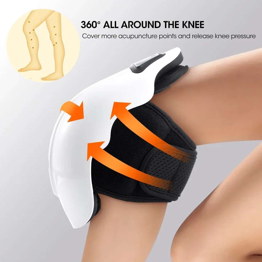 Electric Air Pressure Airbag Heating Vibration Leg Massage Hot Compress Pad Massager Knee Brace
