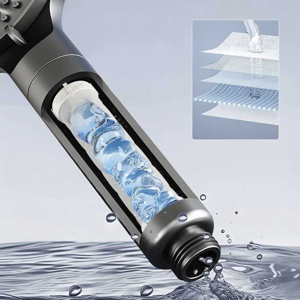 5 Spray Modes Shower High Pressure Large Water Outlet Shower with 1 Filter Rainfall Shower He Bathro Accessories Y251103