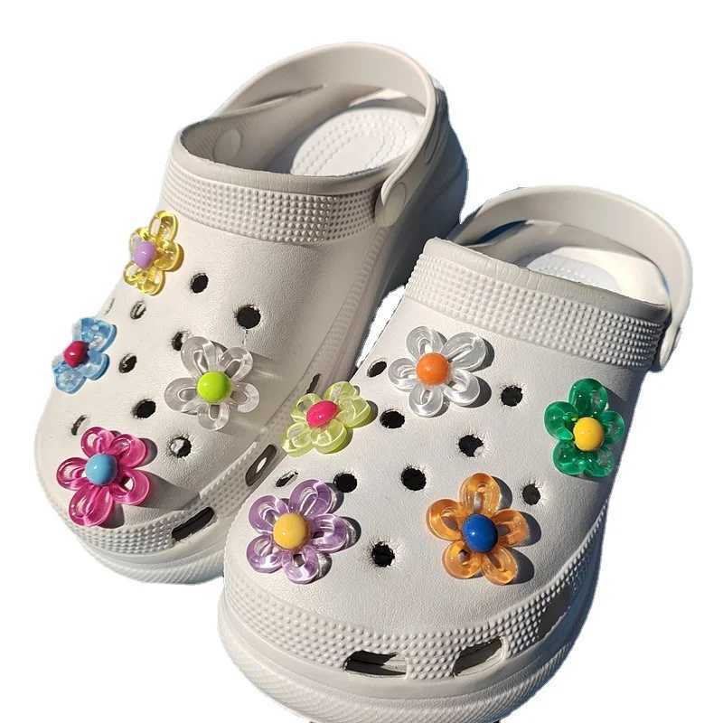 New 9-piece 5-piece pearl hole shoe charm designer DIY shiny shoes with stickers gifts Z250402