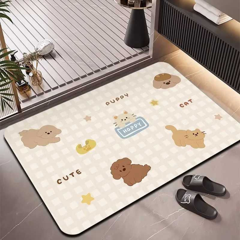 luxery Soft diatom mud absorbent mat bathroom floor mat toilet non-slip quick-drying foot mat door mat toilet mat designer C251103