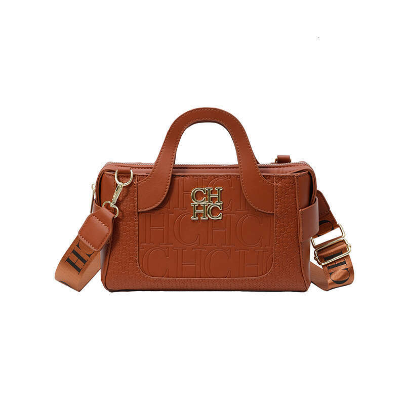 Women's Bags New fashionable simple CH letter embossed crossbody bag, elegant handbag, versatile and high-end feel