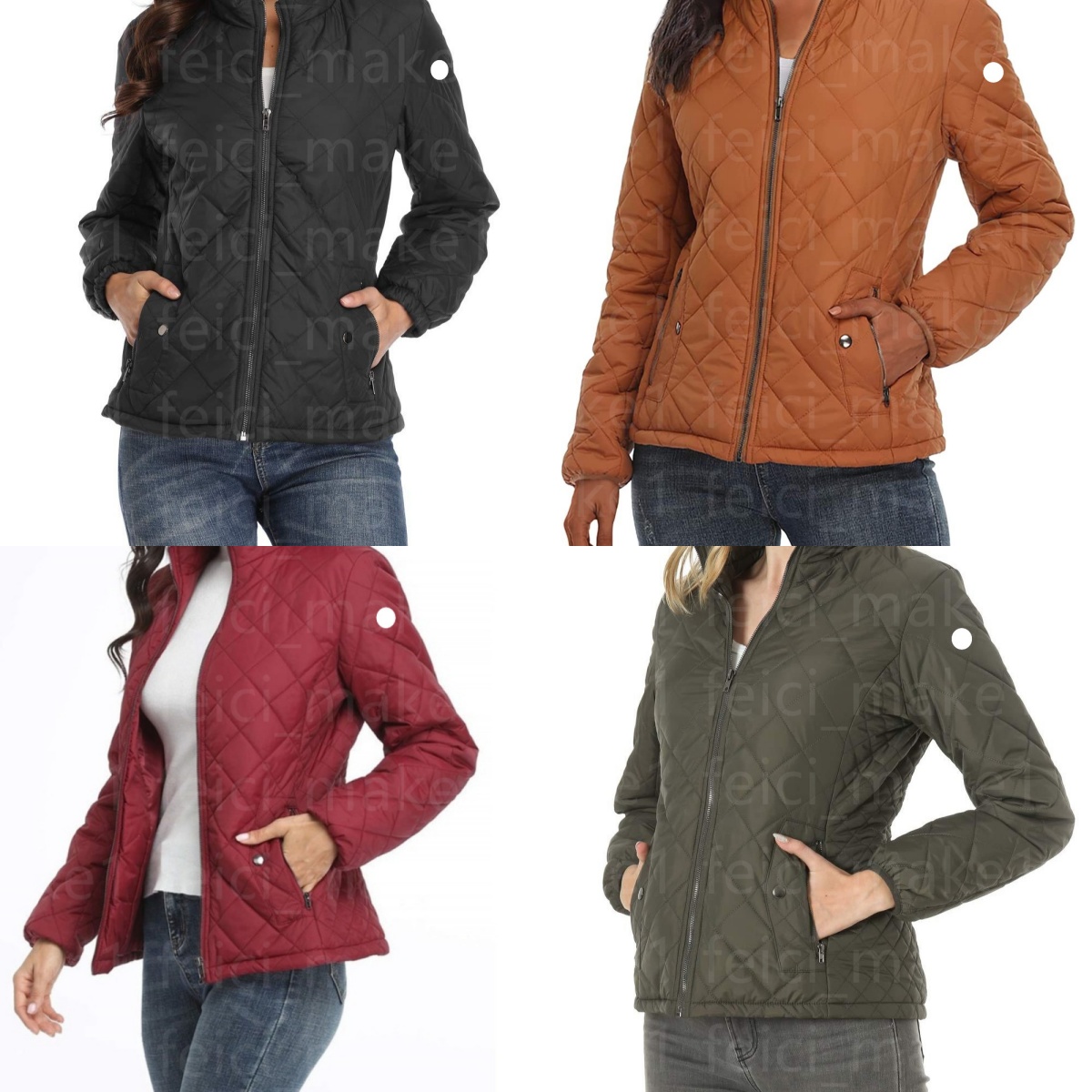 Womens Jackets Quilted Jacket Cotton Jacket Designer Cotton-padded Jackets Padded Coats Outerwear Padded Jacket Quilted Coat Fashion Tweed Femme Winter Jackets