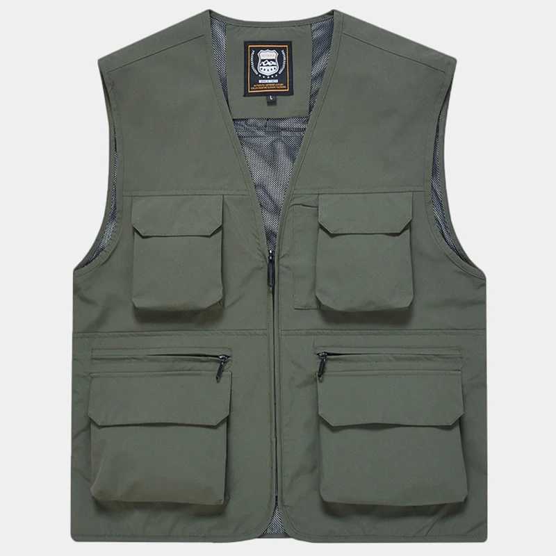 New Arrive Quality Fishing Vest Summer Outdoor Quick-drying Mesh Multi-Pocket Plus Size Cargo Waistcoat Camping Photography Vest X250403