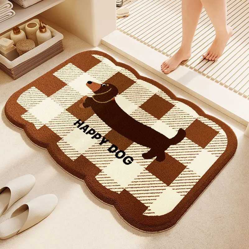 VIKAMA Adorable Premium Animal Print Entrance Rug Bedroom Toilet Door Mat Non-Slip Soft Comfort Floor Mat Interior Decor C251103