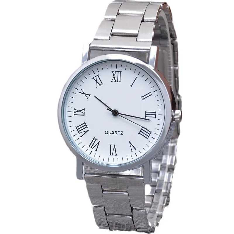 Mens Watch Fashion Casual Quartz Watches Steel Band Wrist Watches Silver Elegant Man Atmosphere Mens Watch Reloj HombreW251104