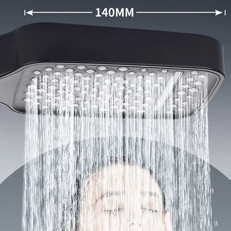 7speed Booster Handheld Highquality Shower Household Large Panel Filter Shower Set Y251103
