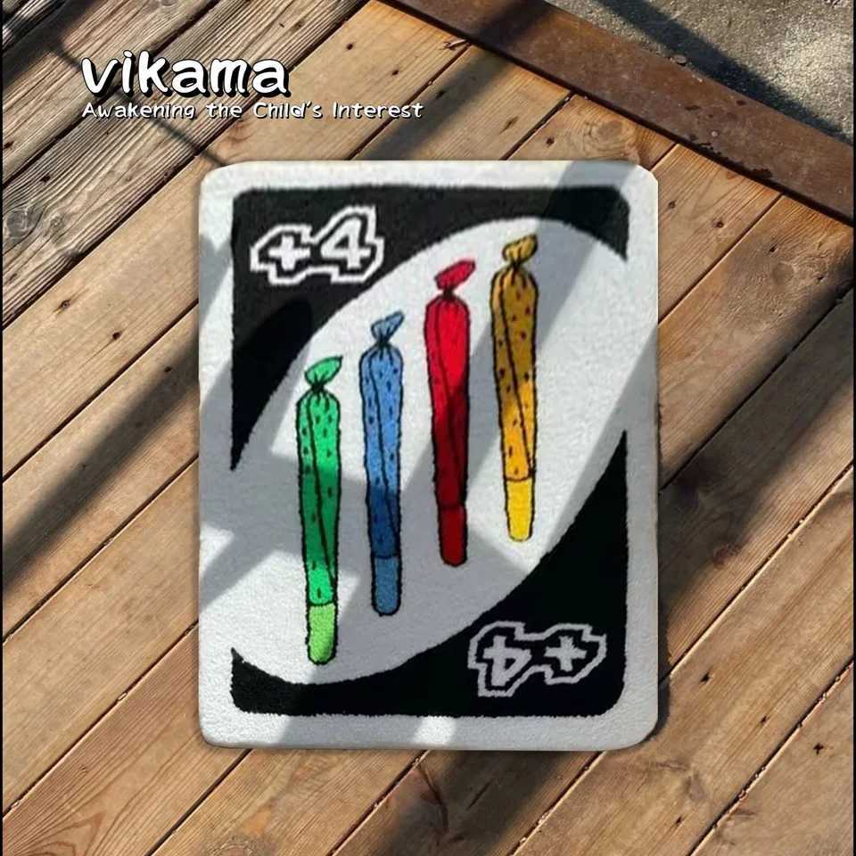 VIKAMA UNO Reverse Carmen Puffy Carpet Thickened Non-Slip Rectangle Living Room Bedroom Bedside Floor Mats Home Decoration C251103