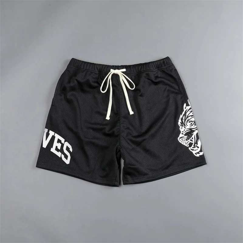 2024 Summer New Mens Shorts Sports Casual Mesh Shorts Gym Sport Breathable Men Bodybuilding Short Pants men Beach Pants X250403