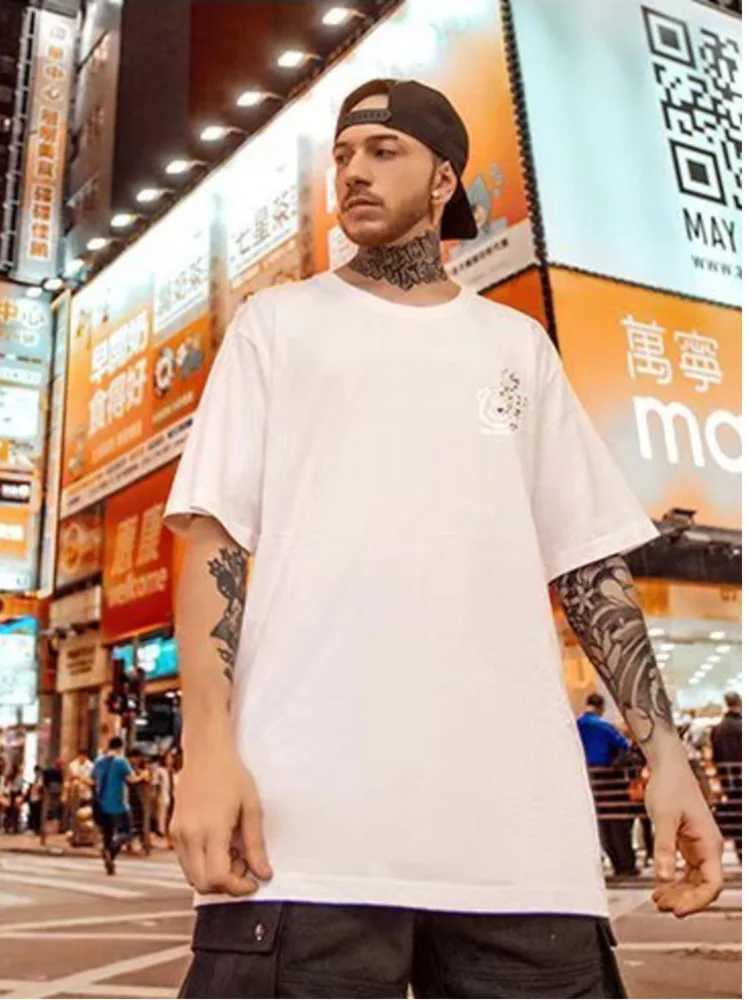 Summer New Casual Loose T-shirt Short Sleeved Mens Fashion Loose Printing Large 8XL Hip Hop Couple Wear Half Sleeve Cotton Top X2504032