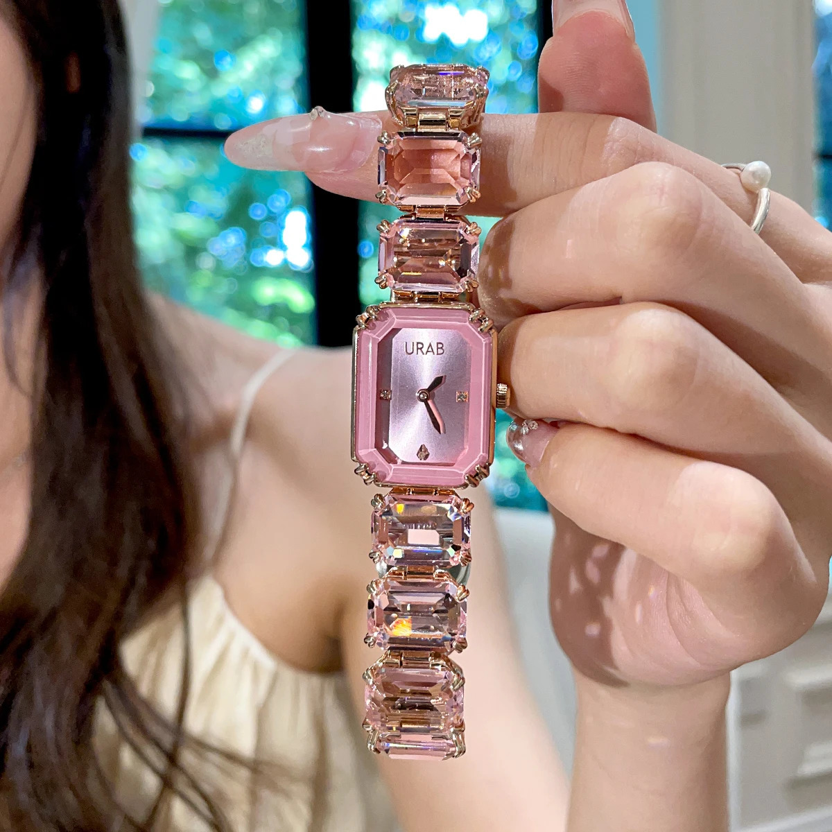 URAB Square Sugar Womens Watch Fashion Light Niche Womens Watch 251031