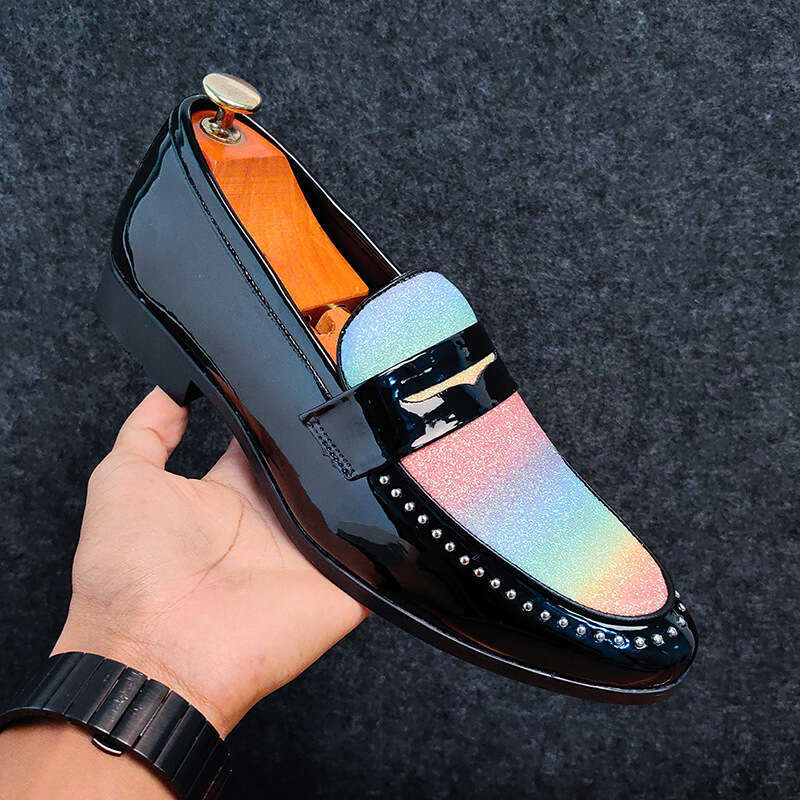 2024 Large Size Spring New Leather Fashion Men's Foot Set Business Dress Shoes UK