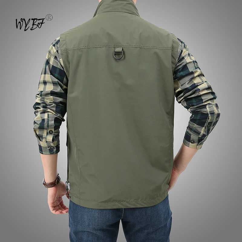 Summer New Pockets Men US Tactical Hiking Fishing Vest Mens Photographer Waistcoat Mesh Cargo Camping Climb Jacket Tool Vest X250403