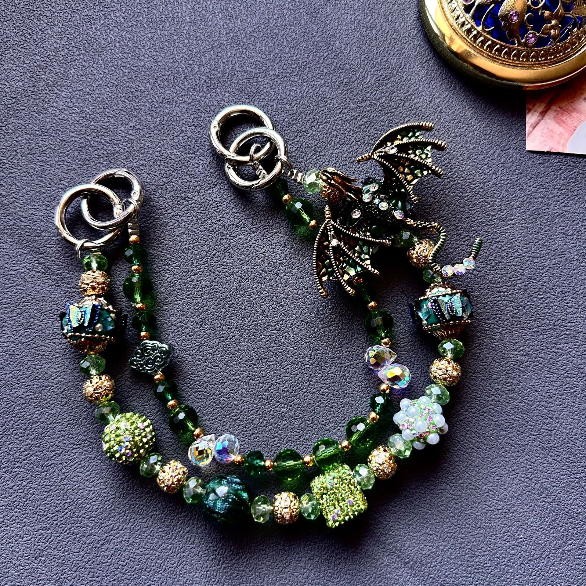 designer bag charm Heavy Craft Drill Rich Lady Live Room DIY Phone Bag Chain keychain designer