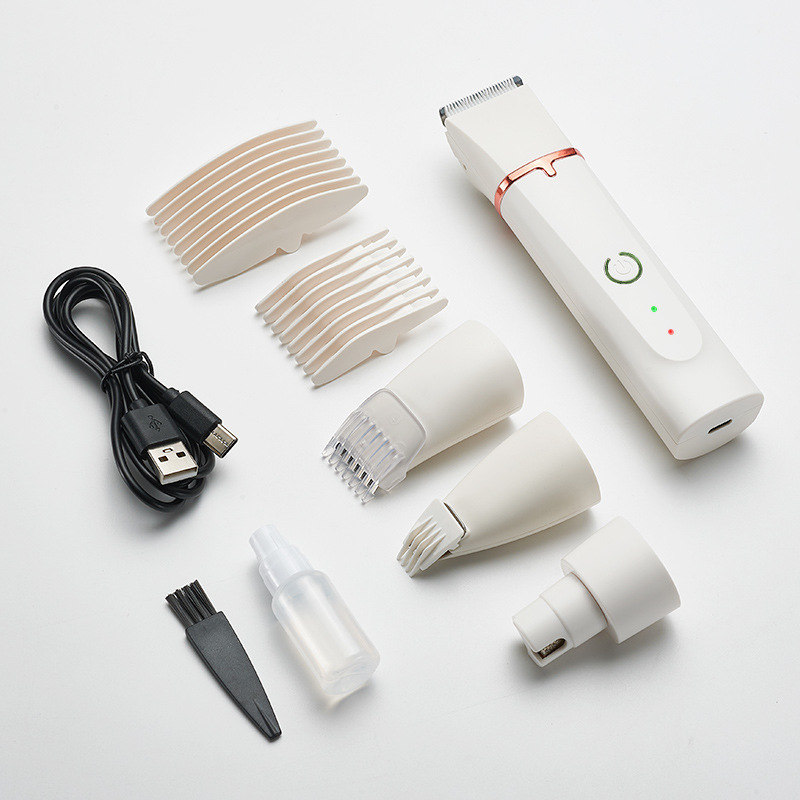 Professional Dog & Cat Electric Grooming Set Portable Rechargeable Pet Clipper with Fine Detailing Attachments - view 1