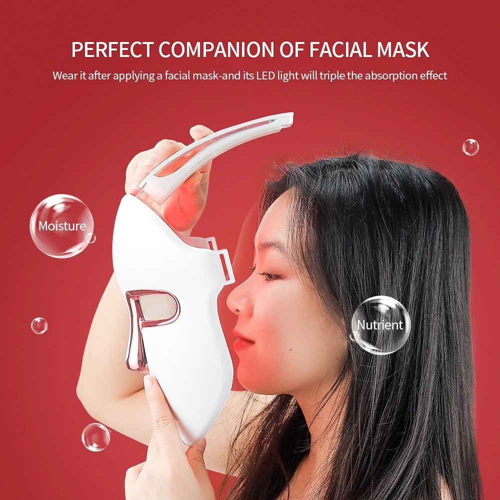 7 Colors LED Face Beauty Machine Red Light Skin Care Led Mask Home Use Devices Skin Tighten Rejuvenation Facial Mask 251030