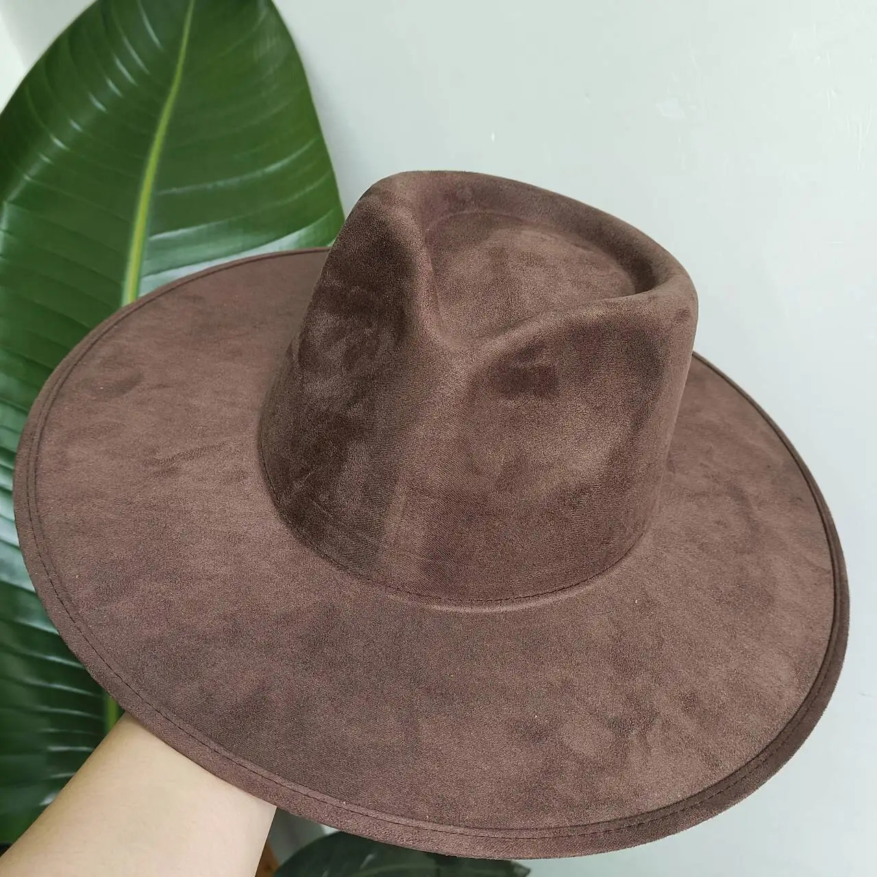 Suede Top Hat 95cm Wide Brim Fedora Men Women Felt Jazz Hats Classic Church Fedoras Chapeau Sombrero Mujer 251031