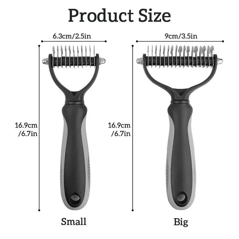Long and Short Hair Pet Grooming Brush Effective Debris Remover for Furry Pets - view 7