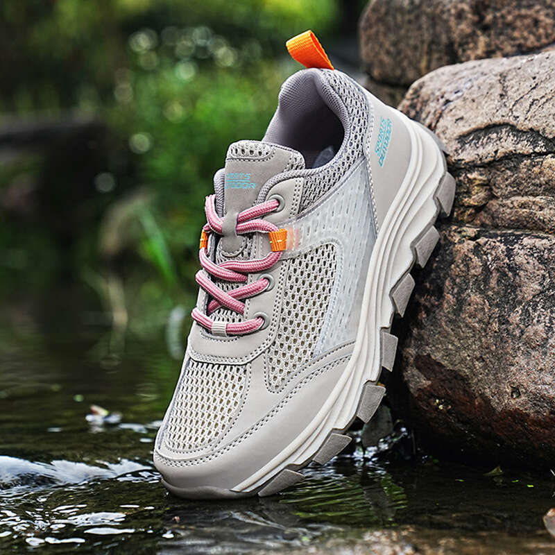 Spring/Summer New Outdoor Low Top Mountaineering Shoes with Mesh Breathable Couple Large Size Men's Casual Sports Shoes, Women's