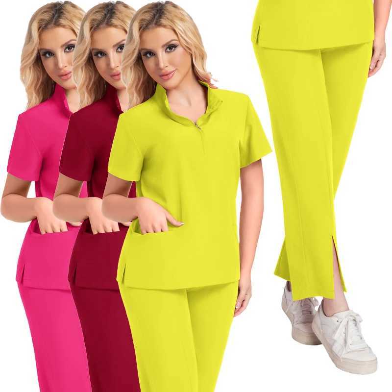 Clinic Uniform Medical Hospital Nurse Uniform Mens Scrub Set Beauty SPA Work Clothes Women Dental Beauty Scrub Surgical Gown Men J251103