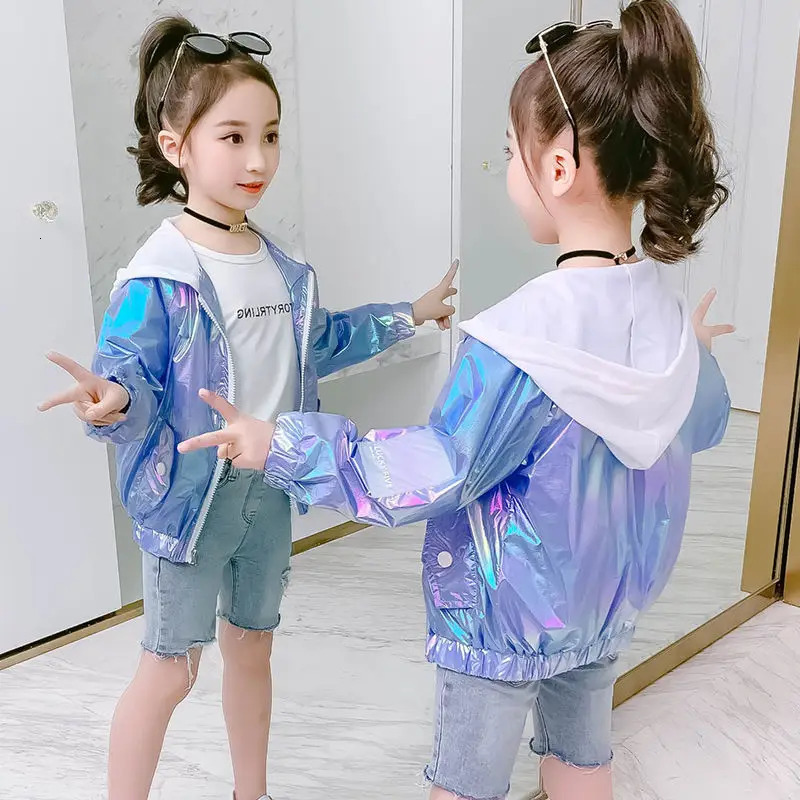 Girls summer sun protection jacket princess childrens casual clothing for ages 312 250325z