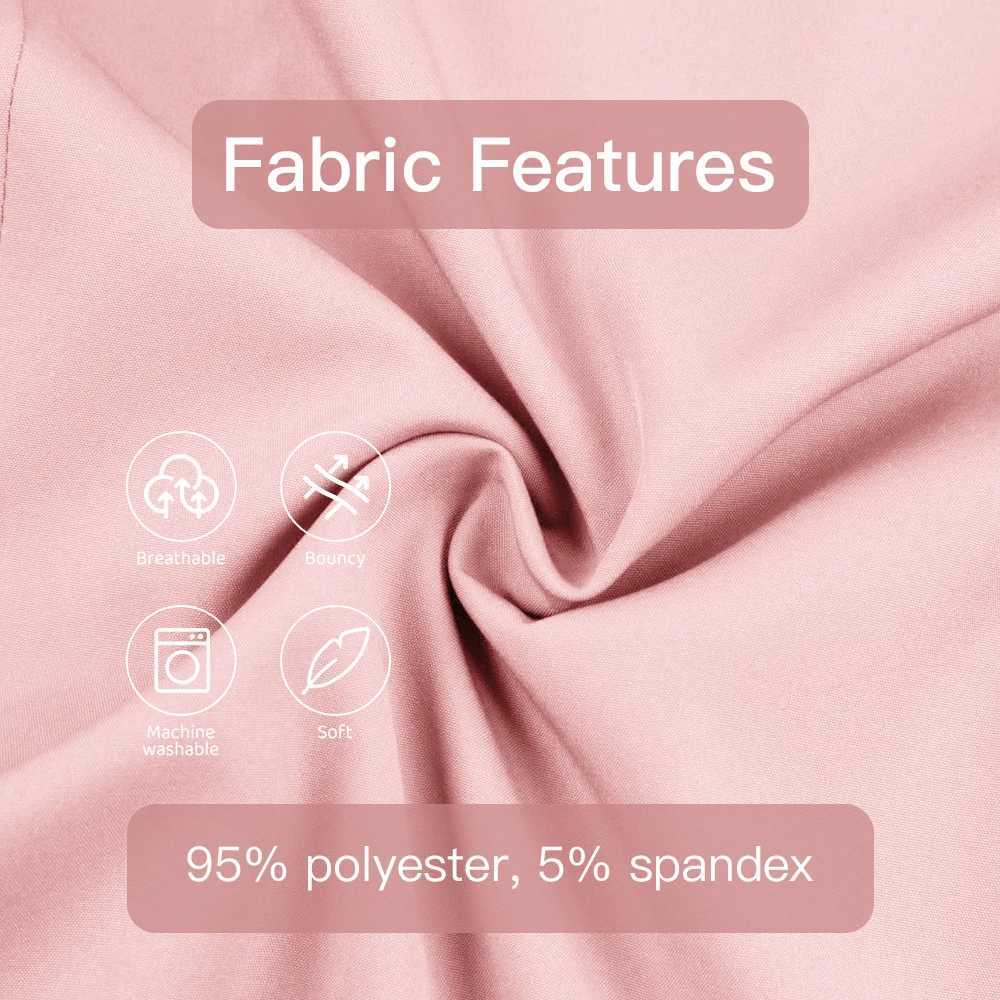 HighQuality 1 Set Womens Polyester Scrubs Fitted Nurse Uniform with Patch Pocket Work Clothes for Beauty SPA Nurse Accessories J251103