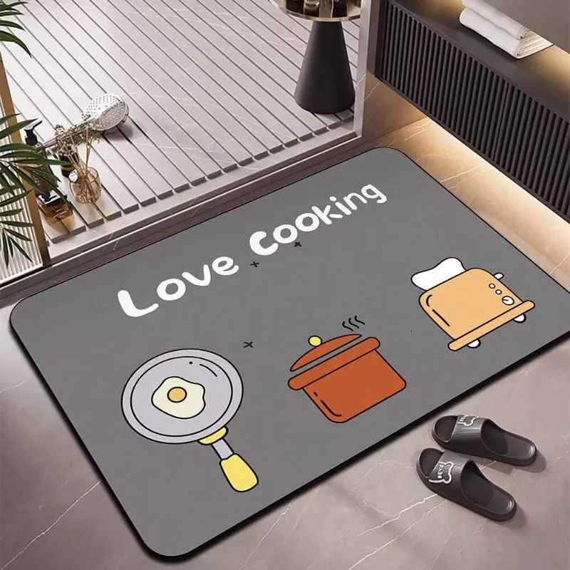 luxery Soft diatom mud absorbent mat bathroom floor mat toilet non-slip quick-drying foot mat door mat toilet mat designer C251103