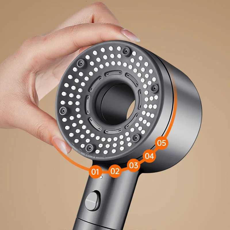 Fivespeed Turbine Large Water Output Booster Filter Shower He Bathro Shower Set Y251103