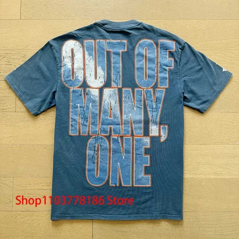 2025 New Godspeed Short-sleeved T-shirt Personality Skull Print Streetwear Loose All-match Casual Mens Womens Clothing X250403