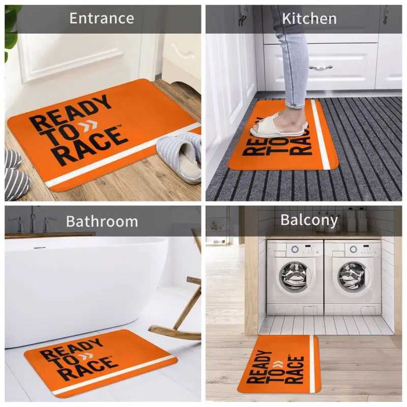 Ready To Race Front Floor Door Entrance Mat Indoor Motorcycle Rider Bath Kitchen Doormat Balcony Carpet Rug Toilet Footpad C251103