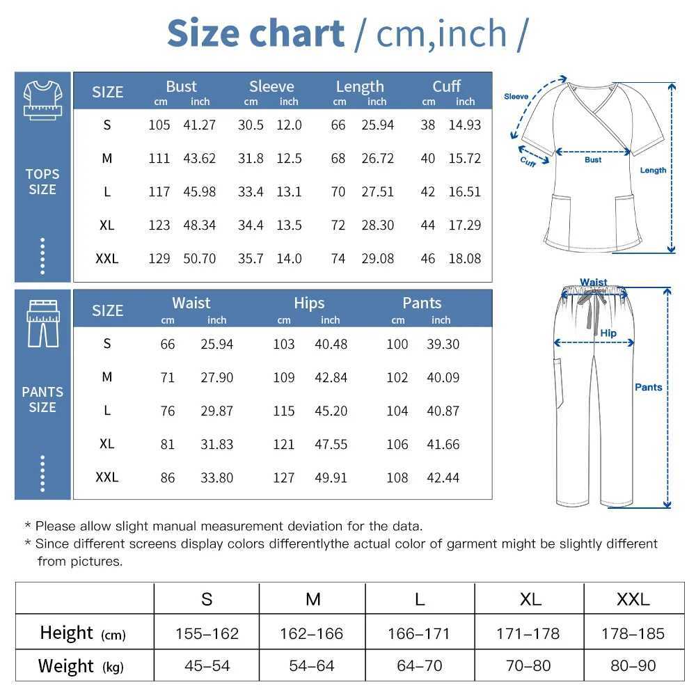 Niaahinn Scrubs Set Women Dental Surgery Nurse Suit Operating Room Medical Uniform Hospital Working Uniform Set Medical Workwear J251103