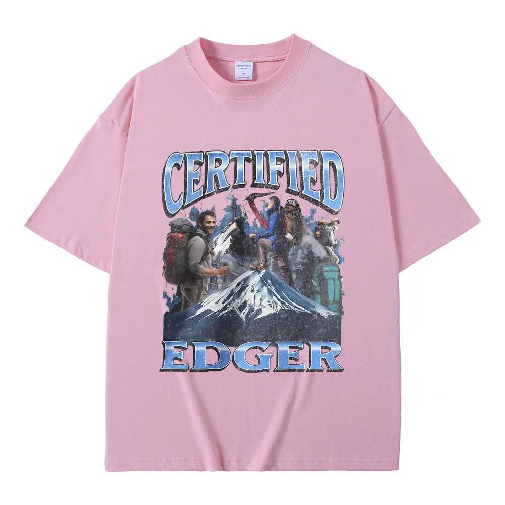Funny Offensive Mountain Hiker Graphic T Shirts Men Women Vintage Oversized Streetwear Male Fashion Casual Pure Cotton T-shirt X2504031