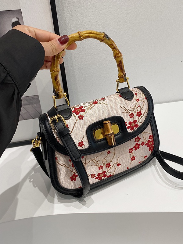 free shipping designer for womens shoulder bags black grey red blue Fashionable retro handbag with high-end feel and versatile new Chinese style bag