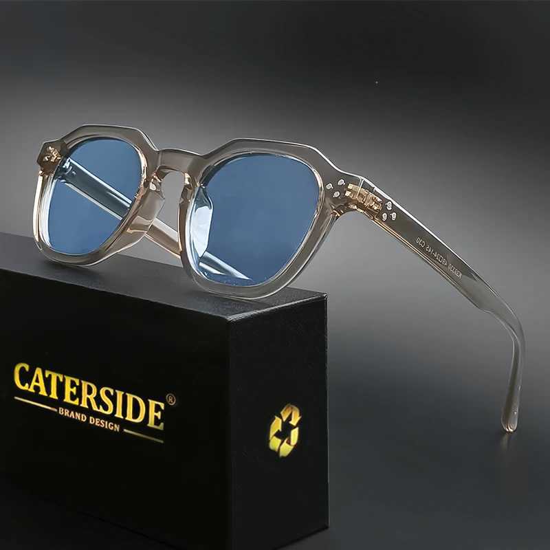 CATERSIDE Retro Polarized Men Sunglasses Acetate Temple / TR90 Frame Sun Glasses Women High Quality Sport Driving Travel Eyewear Z250402