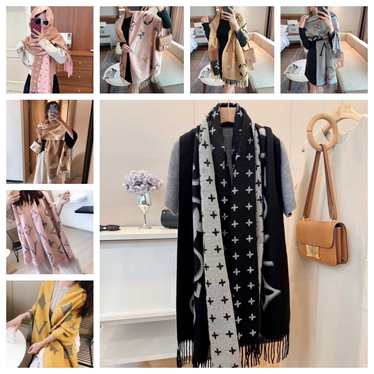Luxury Designer Scarf Women Man Designers Scarves Fashion design scarf for men and women cashmere letter jacquard Scarves Wholesale price of big brand style