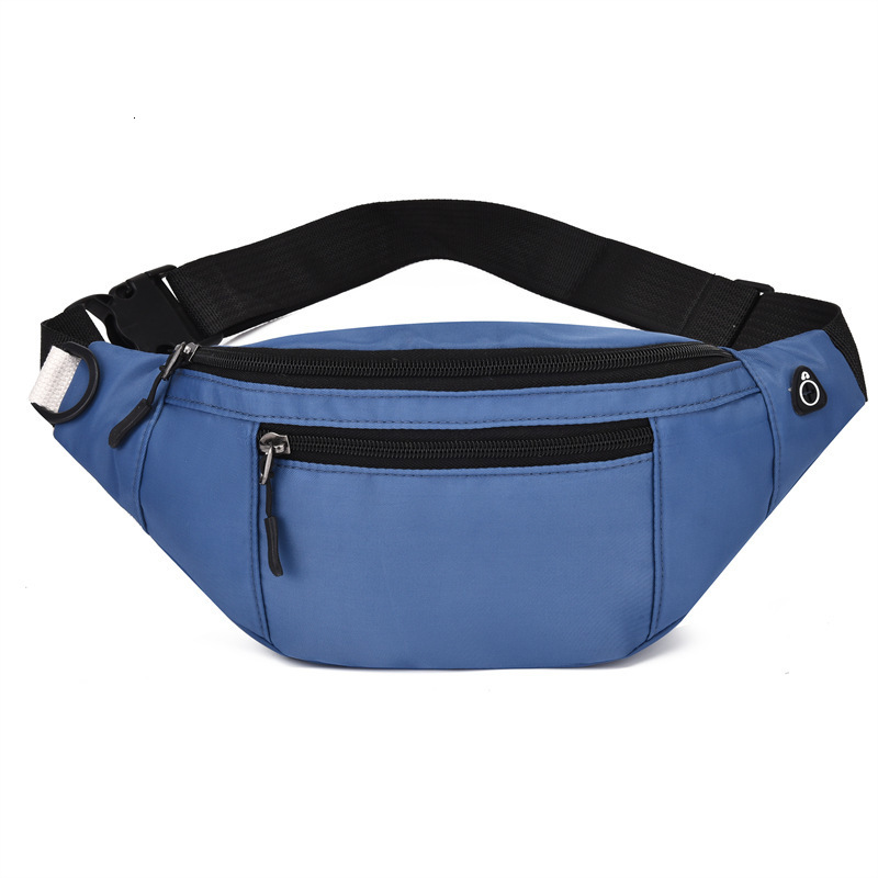 New Korean Style Fashion Waist Bag Simple Multifunctional Single Shoulder Crossbody Bag Outdoor Oxford Cloth Coin Phone Bag 201118