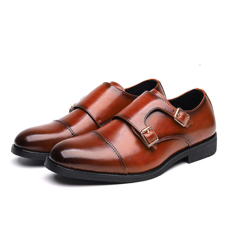 2024 Large Sizes, New Casual Fashionable Men's Business Dress Leather Shoes, Trendy Seasons