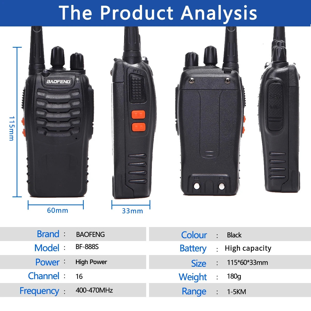 24PCS Baofeng BF888S V2 Walkie Talkie Dual Band Portable Long Range UHF 400470MHz USBEUUS Ham Two Way Radio for Hunting 251103